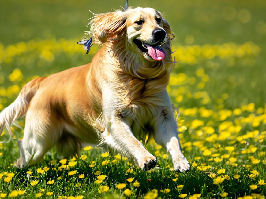 energetic dog